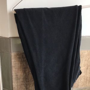 Lands End pull on black corduroy pants